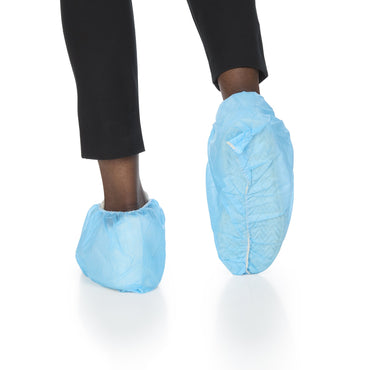 McKesson Shoe Cover 2X-Large Shoe High Nonskid Sole Blue NonSterile (651925_CS)