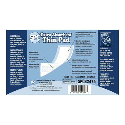 SPC Incontinence Liner 12 Inch Length Moderate Absorbency Thermal Bonded Core One Size Fits Most (1122832_PK)