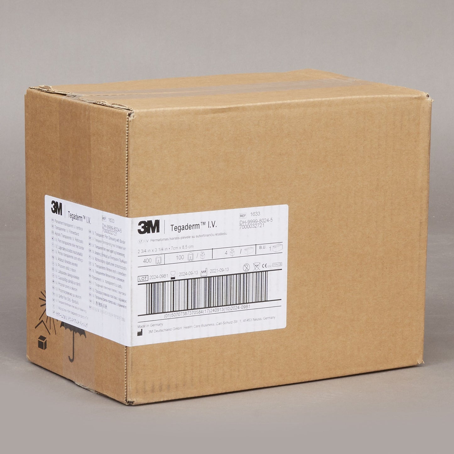 3M™ Tegaderm™ I.V. Dressing Adhesive / Film 2-3/4 X 3-1/4 Inch Sterile (331679_BX)