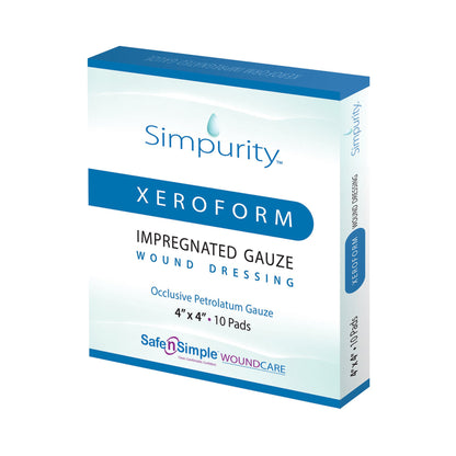 Simpurity™ Xeroform Petrolatum Impregnated Dressing Square 4 X 4 Inch Sterile (1153708_EA)