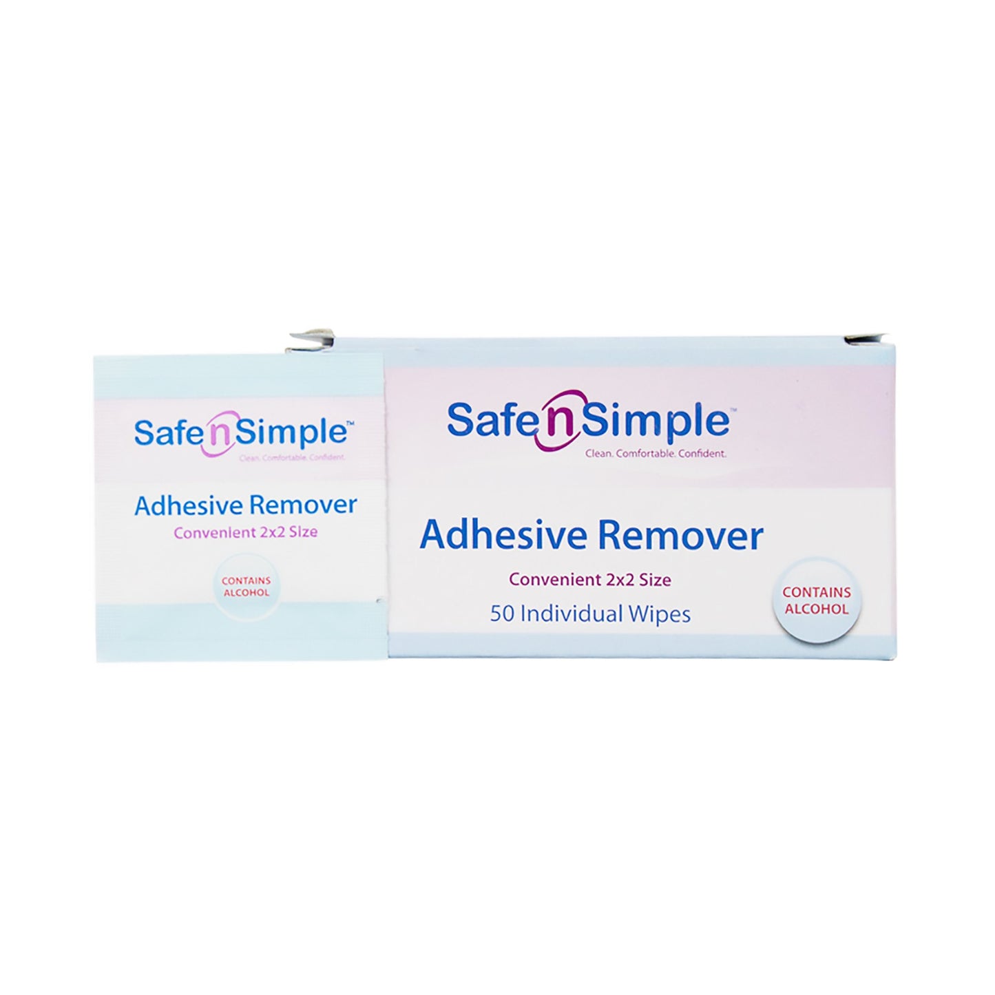 Safe N Simple Adhesive Remover Wipe (895484_BX)