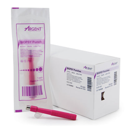 McKesson Argent™ Biopsy Punch Dermal 8 mm (1175178_BX)