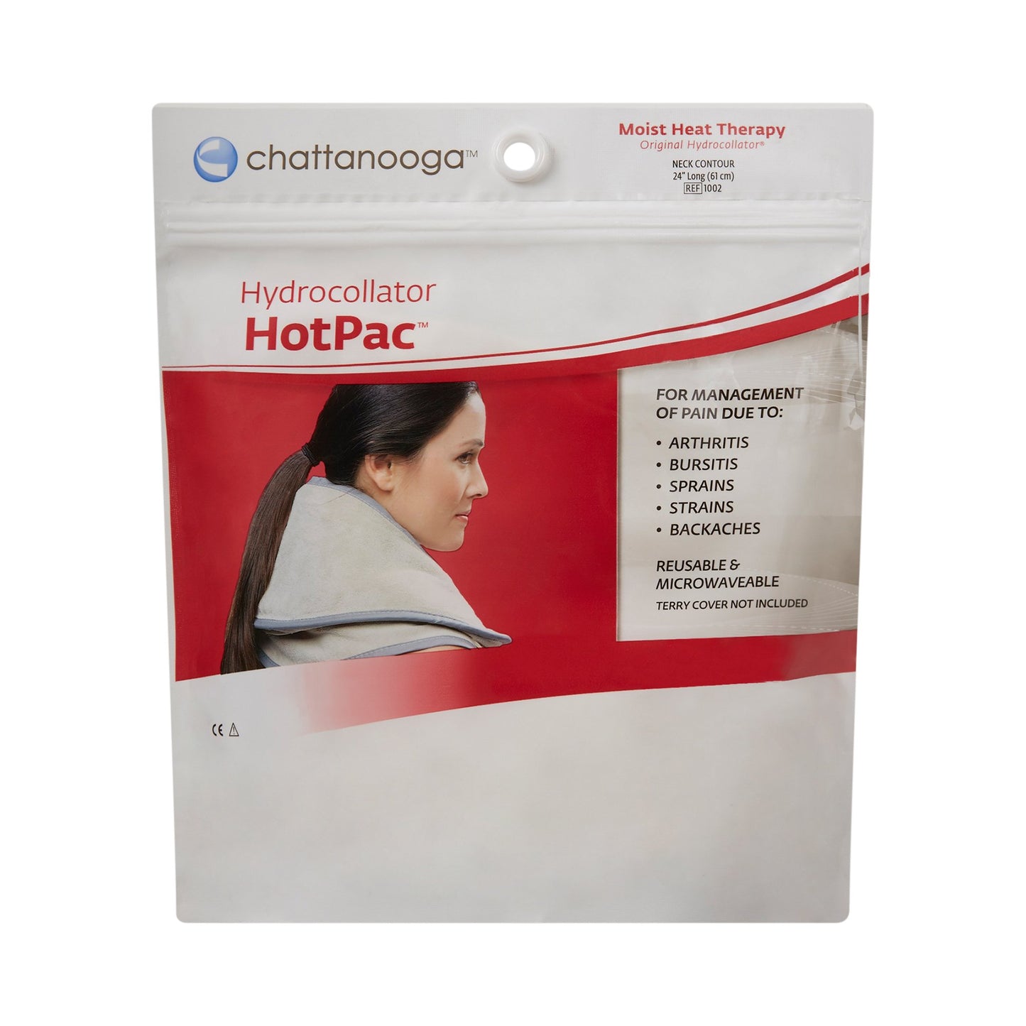 HotPac™ Contour Moist Heat Therapy Pad Neck One Size Fits Most Canvas Reusable (30800_EA)
