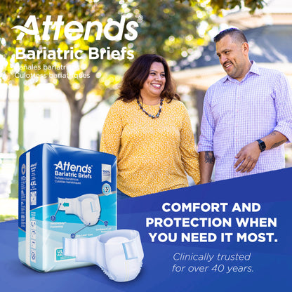 Attends® Bariatric Unisex Adult Incontinence Brief 4X-Large Disposable Heavy Absorbency (955308_BG)