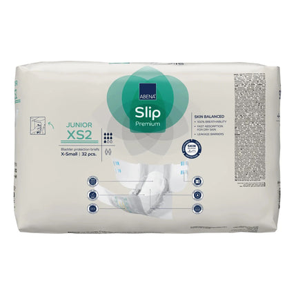 Abena® Slip Premium Junior XS2 Unisex Youth Incontinence Brief X-Small Disposable Heavy Absorbency (1218195_PK)
