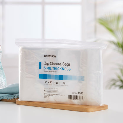 McKesson Reclosable Bag 6 X 9 Inch Polyethylene Clear Zipper Closure (911643_CS)