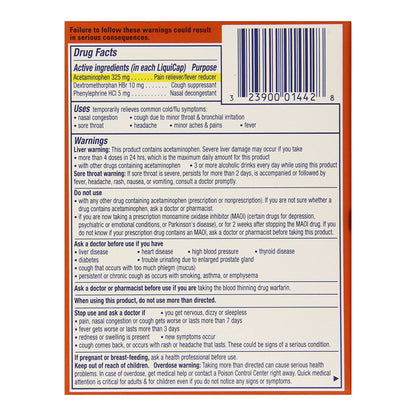 Vicks® Cold and Cough Relief 325 mg - 10 mg - 5 mg Strength Gelcap 16 per Box (1114165_BX)