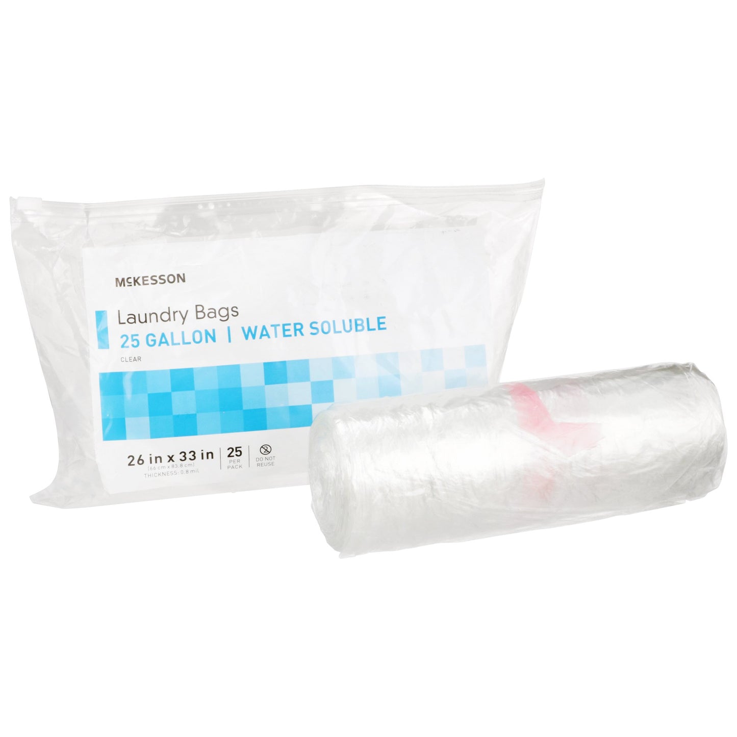 McKesson Hot Water Soluble Laundry Hamper Bag 20 to 25 gal. 26 X 33 Inch Disposable (1147893_CS)