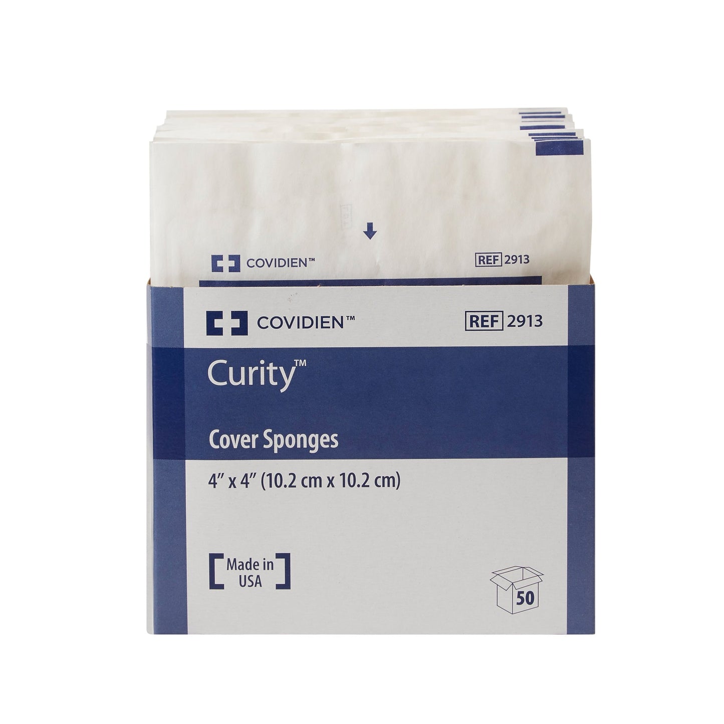 Curity™ Cellulose Filled Nonwoven Sponge 4 X 4 Inch 4-Ply Sterile 2 per Pack (401580_CS)