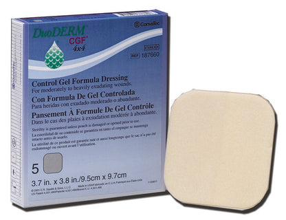 DuoDERM® CGF® Hydrocolloid Dressing Foam Backing 8 X 8 Inch Square Hydrocolloid (183400_BX)