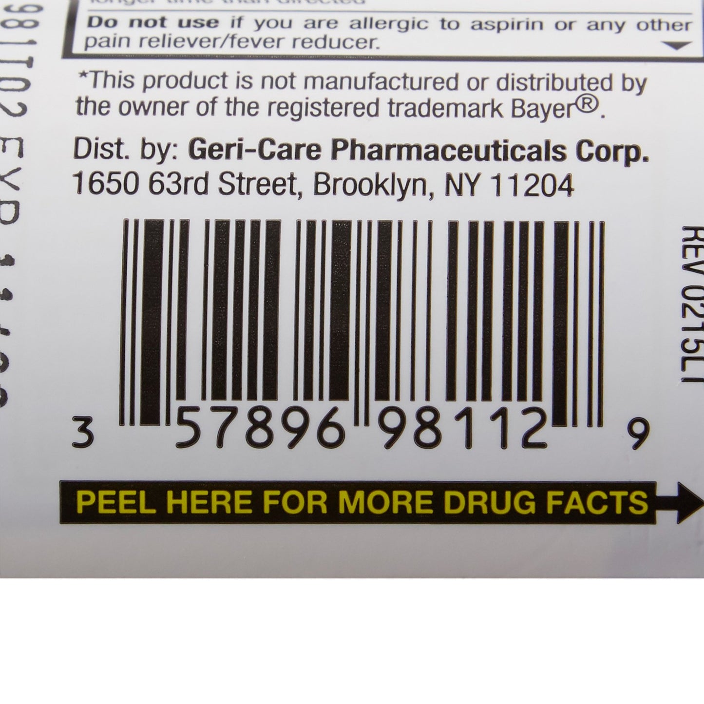 HEALTHSTAR® Pain Relief 81 mg Strength Aspirin Tablet 120 per Bottle (1043633_CS)