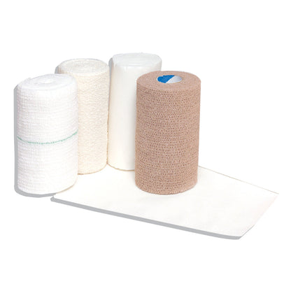 Profore LF 4 Layer Compression Bandage System Multiple Sizes Self-Adherent / Tape Closure Tan / White NonSterile Standard Compression (433106_BX)