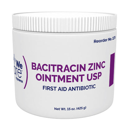 WeCare™ First Aid Antibiotic Bacitracin Zinc Ointment 15 oz. Jar (826465_EA)
