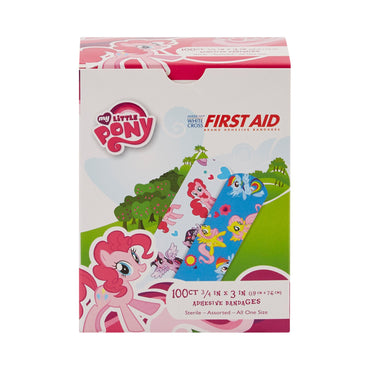 American® White Cross Stat Strip® Adhesive Strip 3/4 X 3 Inch Plastic Rectangle Kid Design (My Little Pony) Sterile (980583_CS)