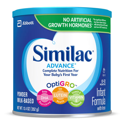 Similac® Advance® Infant Formula Unflavored 12.4 oz. Can Powder Iron (746696_CS)