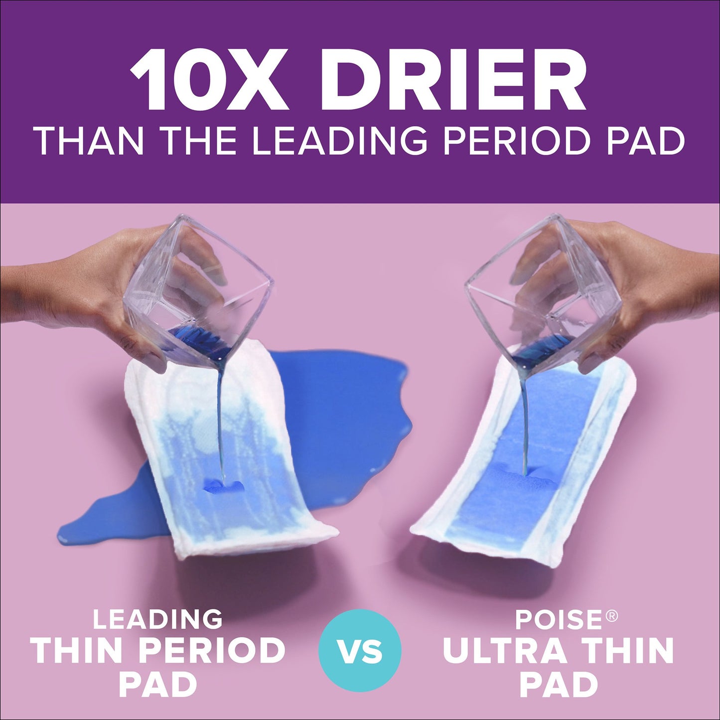 Poise® Fresh Protection™ Ultra Thin Bladder Control Pad 14.1 Inch Length Heavy Absorbency Sodium Polyacrylate Core One Size Fits Most (1205943_PK)