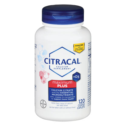 Citracal® Max Joint Health Supplement Calcium / Vitamin D 315 mg - 250 IU Strength Caplet 120 per Bottle (880131_BT)