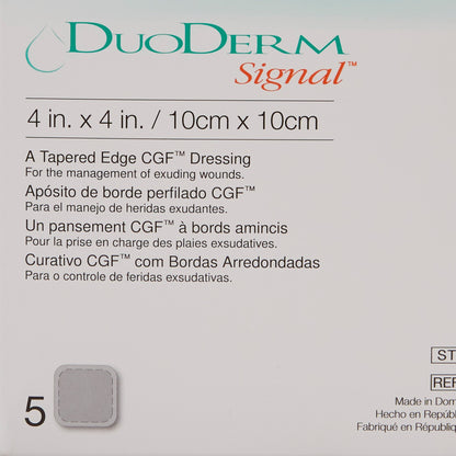 DuoDERM® Signal® CGF® Hydrocolloid Dressing Foam Backing 4 X 4 Inch Square Hydrocolloid (426728_BX)
