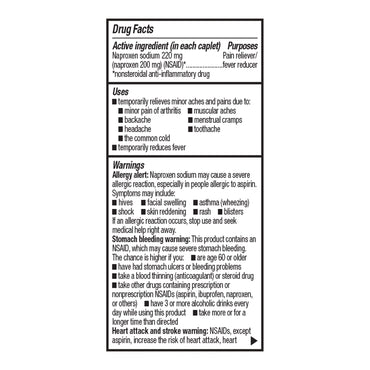Foster & Thrive™ Pain Relief 220 mg Strength Naproxen Sodium Tablet 50 per Bottle (1238999_BT)