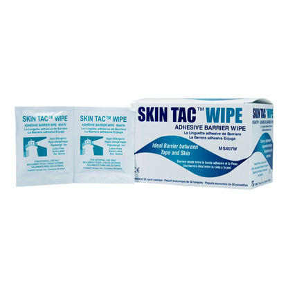 Skin Tac™ Skin Barrier Wipe 78 to 82% Strength Isopropyl Alcohol Individual Packet NonSterile (698908_BX)