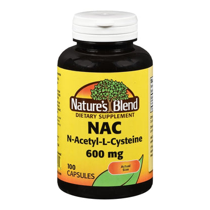 Nature's Blend Dietary Supplement acetylcysteine 600 mg Strength Capsule 100 per Bottle (1133264_BT)