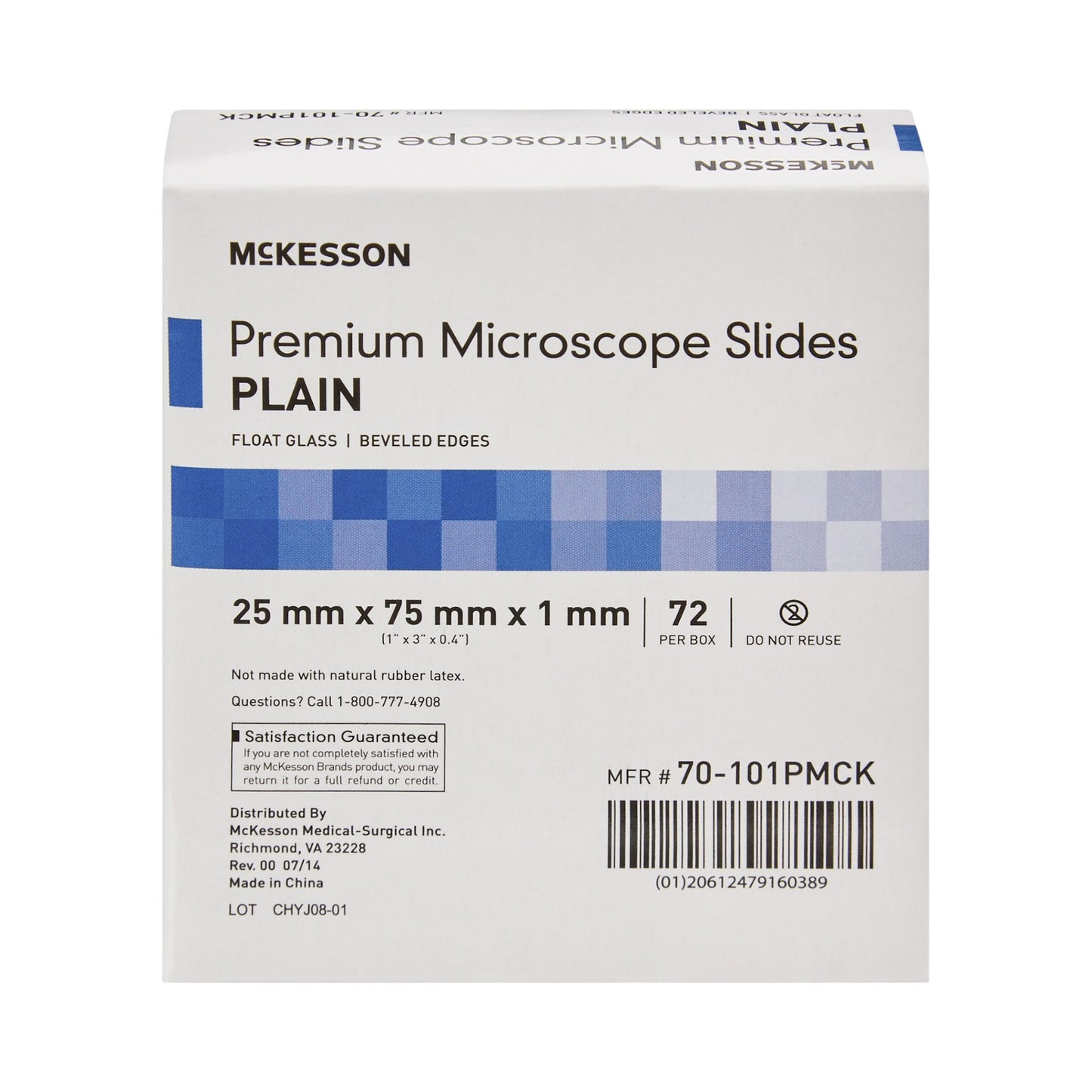 McKesson Microscope Slide 25 X 75 X 1 mm Plain (938360_BX)