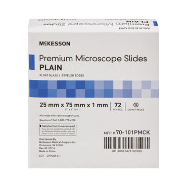 McKesson Microscope Slide 25 X 75 X 1 mm Plain (938360_CS)
