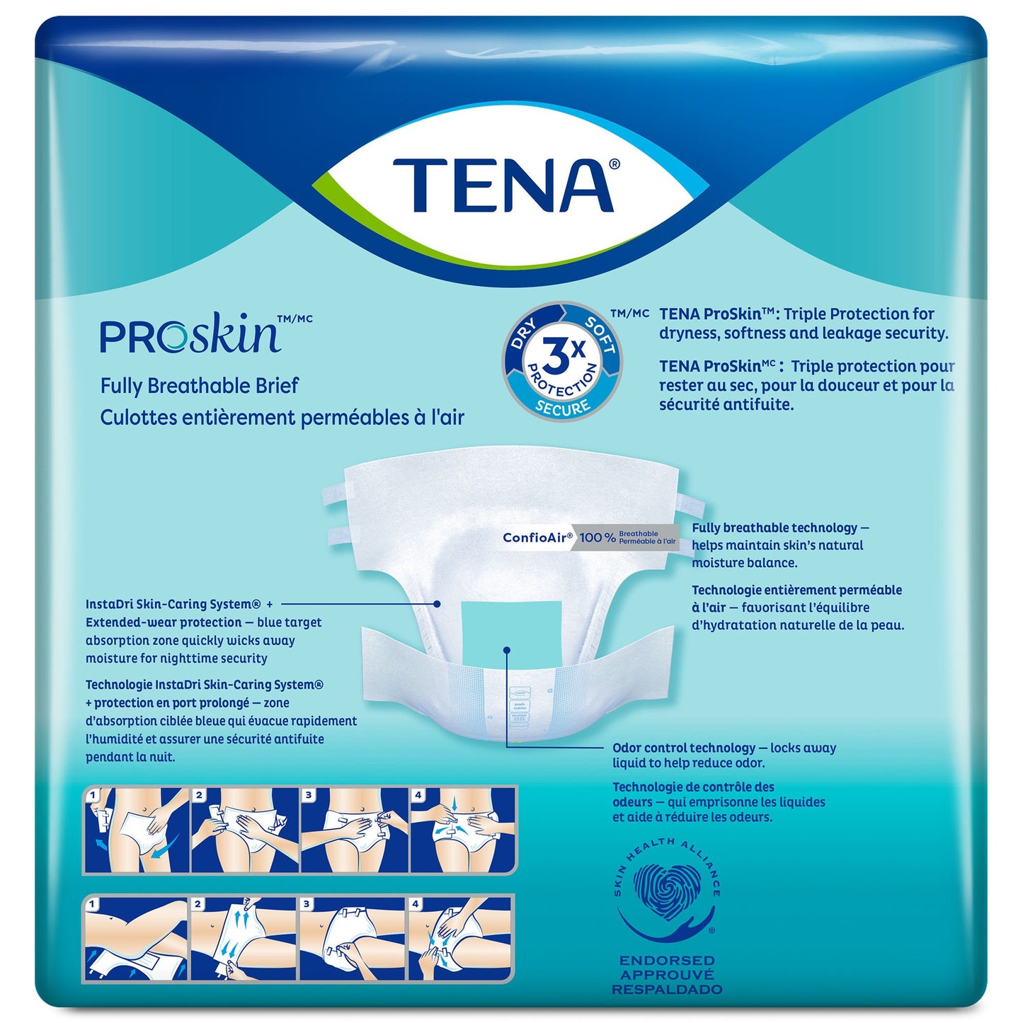 TENA ProSkin™ Ultra Unisex Adult Incontinence Brief Medium Disposable Heavy Absorbency (339179_BG)