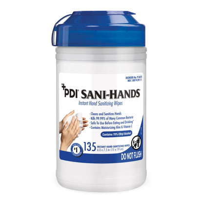 Sani-Hands® Hand Sanitizing Wipe 135 Count Ethyl Alcohol Wipe Canister (642391_CN)