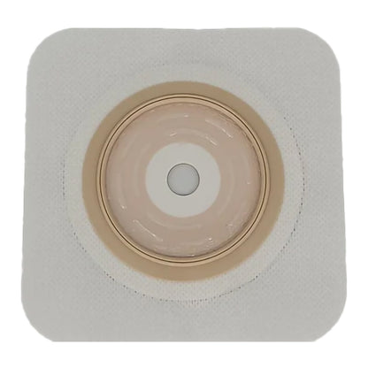 Safe N Simple Ostomy Barrier Trim to Fit, Extended Wear Adhesive Tape Collar 57 mm Flange Red Code System Up to 1-3/4 Inch Opening 5 X 5 Inch (1243999_BX)