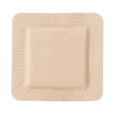 McKesson Foam Dressing 4 X 4 Inch With Border Film Backing Silicone Gel Adhesive Square Sterile (886432_EA)