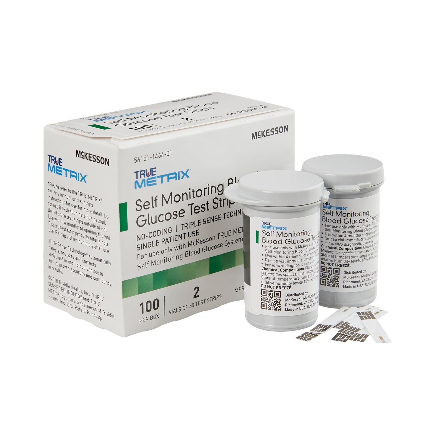 McKesson TRUE METRIX® Blood Glucose Test Strips 100 Strips per Pack (960299_BX)