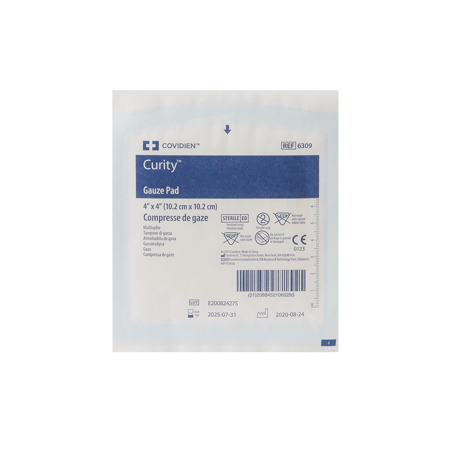 Curity™ Gauze Sponge 4 X 4 Inch 12-Ply Sterile 1 per Pack (10142_EA)