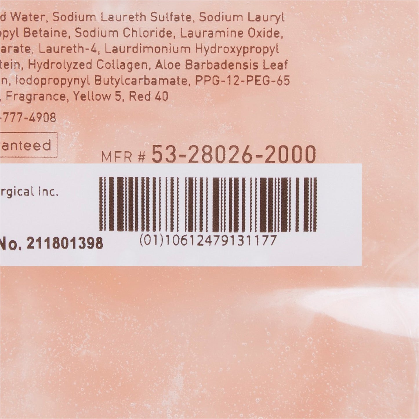 McKesson Shampoo and Body Wash 2,000 mL Dispenser Refill Bag Apricot Scent (468270_EA)