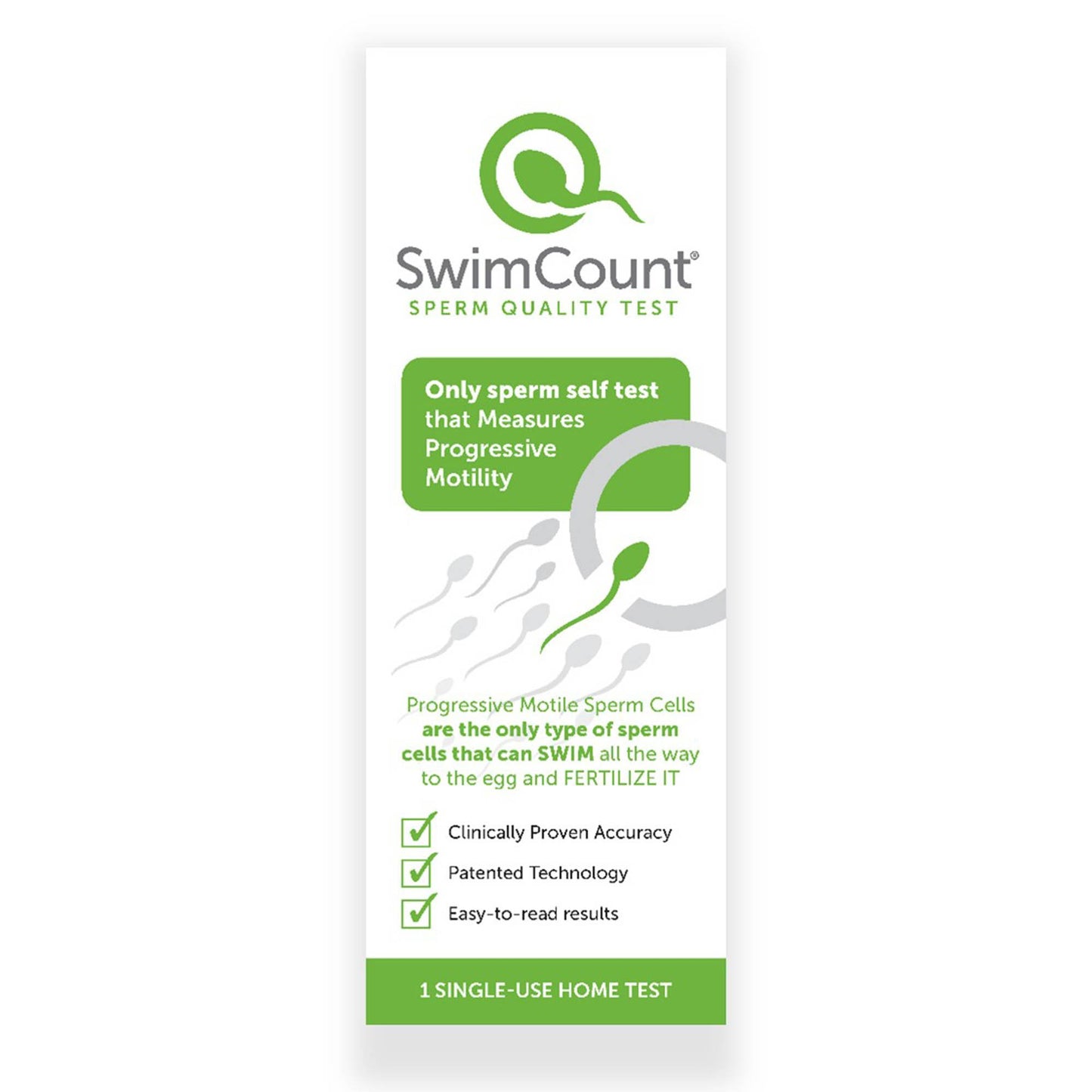 SwimCount® Sexual Health Test Kit Sperm Quality Test 24 Tests CLIA Waived (1233553_KT)