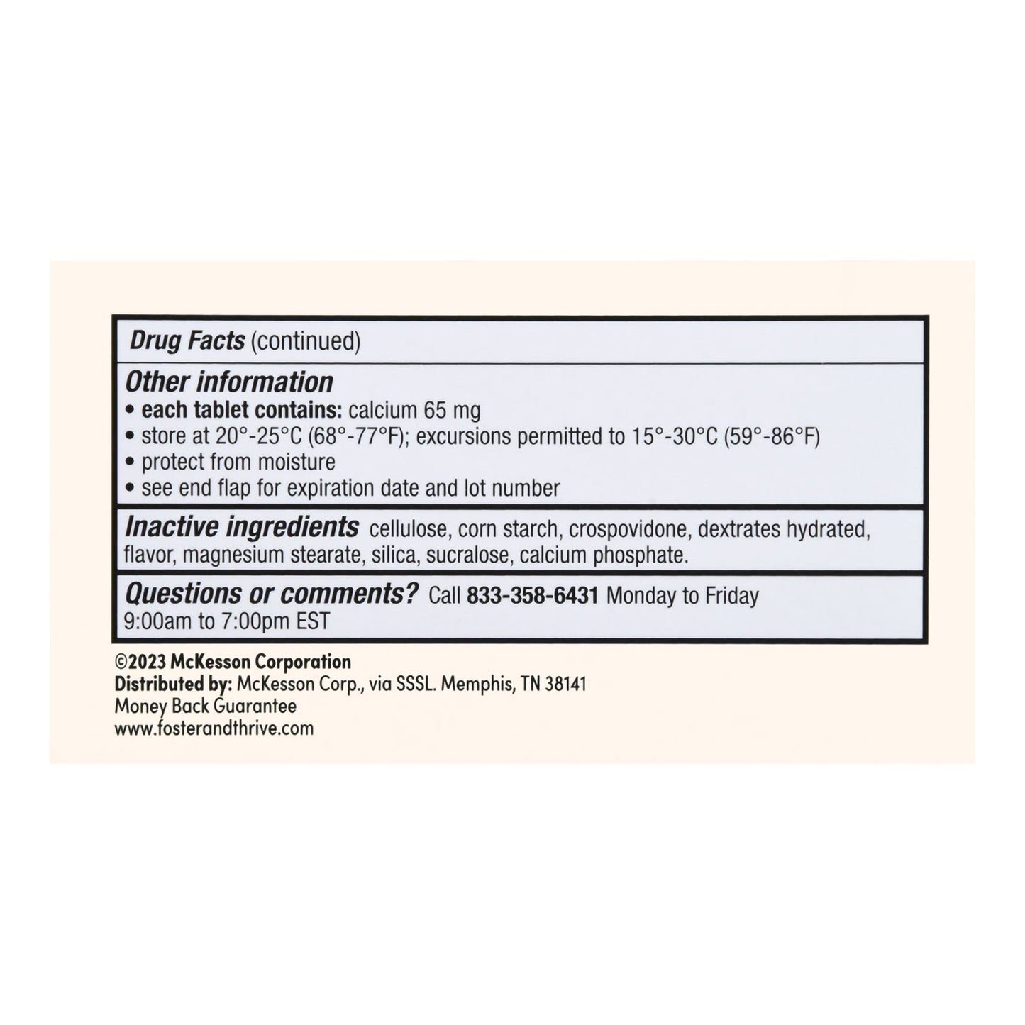 Foster & Thrive™ Gas Relief 80 mg Strength Chewable Tablet 100 Tablets (1238927_BT)