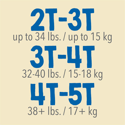 Cutie Pants® Male Toddler Training Pants Size 3T to 4T Disposable Heavy Absorbency (831577_CS)