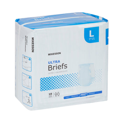McKesson Ultra Unisex Adult Incontinence Brief Large Disposable Heavy Absorbency (800831_CS)