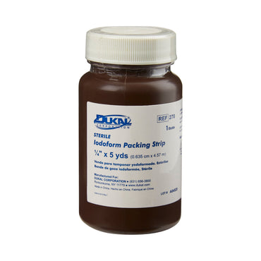 Dukal Wound Packing Strip Iodoform 1/4 Inch X 5 Yard Sterile Antiseptic (348492_EA)