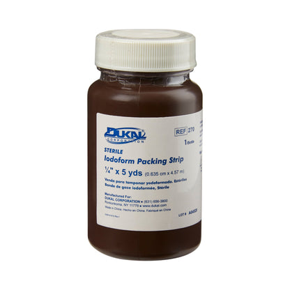 Dukal Wound Packing Strip Iodoform 1/4 Inch X 5 Yard Sterile Antiseptic (348492_EA)