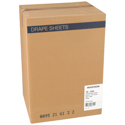 McKesson General Purpose Drape Physical Exam Patient Drape 40 W X 90 L Inch NonSterile (146676_CS)