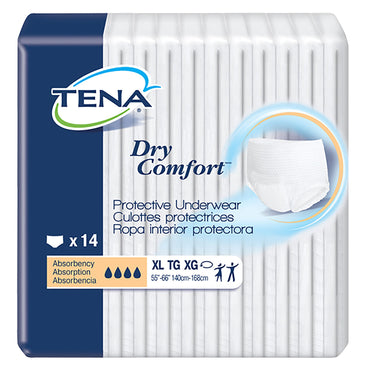 TENA® Dry Comfort™ Unisex Adult Absorbent Underwear Pull On with Tear Away Seams X-Large Disposable Moderate Absorbency (959414_CS)