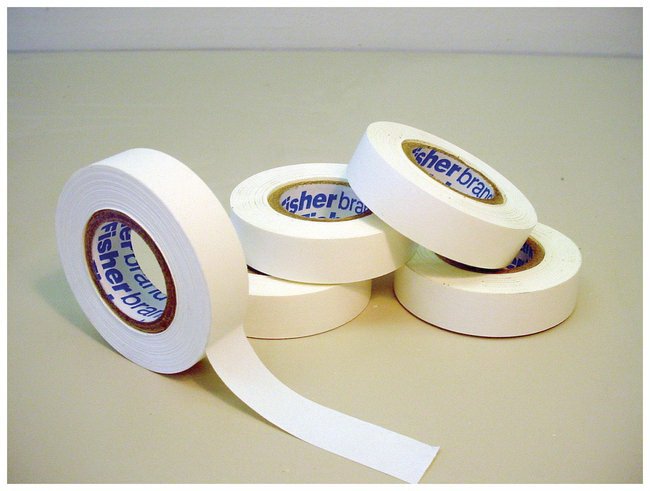 Fisherbrand™ Blank Label Tape Colored Identification Tape White Paper 1-1/2 Inch X 14 Yard (891855_EA)