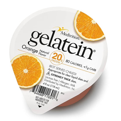 Gelatein® Oral Supplement Orange Flavor Gel 4 oz. Cup (778507_CS)