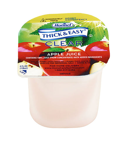 Thick & Easy® Thickened Beverage 4 oz. Portion Cup Apple Flavor Liquid IDDSI Level 3 Moderately Thick/Liquidized (732811_CS)
