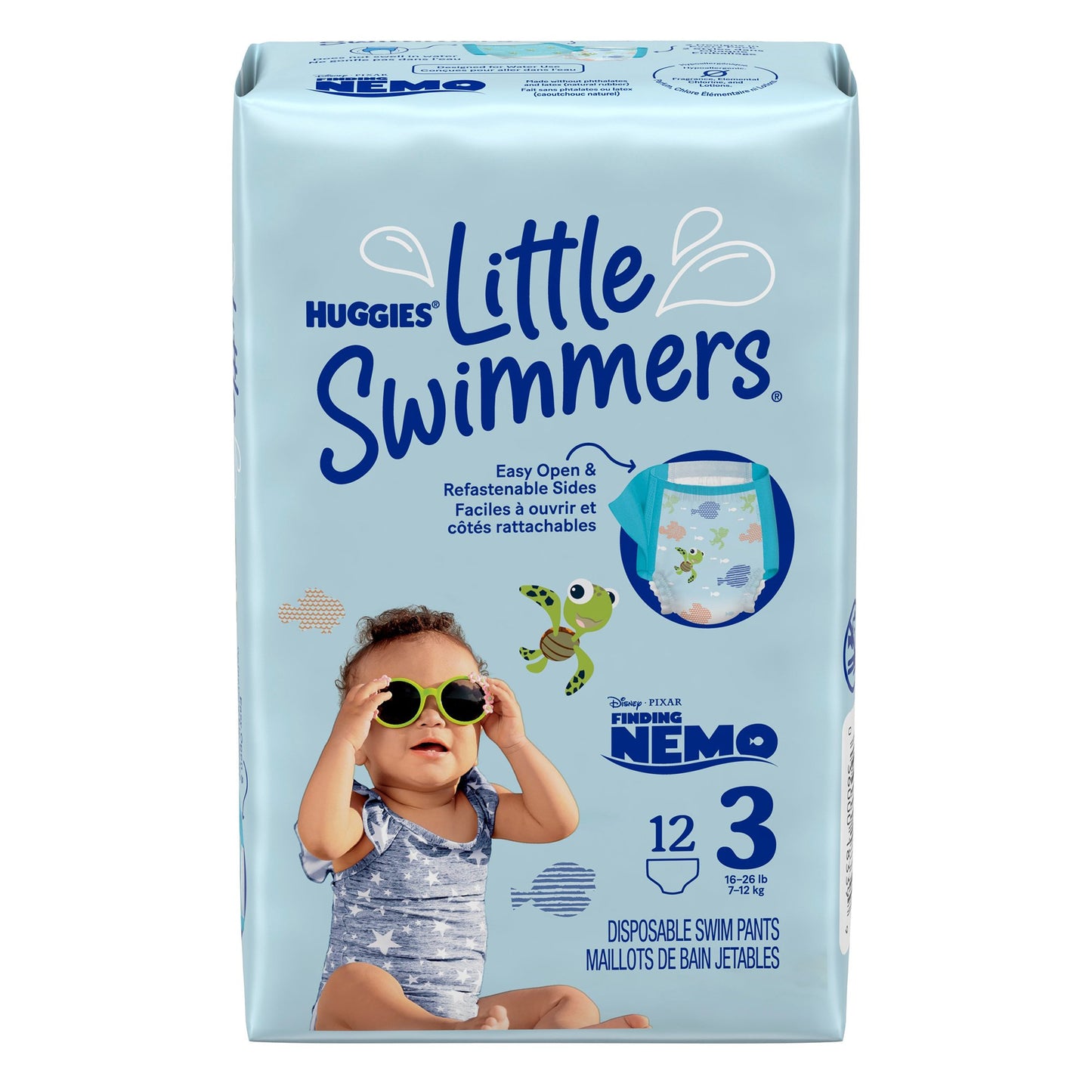 Huggies® Little Swimmers® Unisex Baby Swim Diaper Size 3 Disposable Heavy Absorbency (812720_PK)
