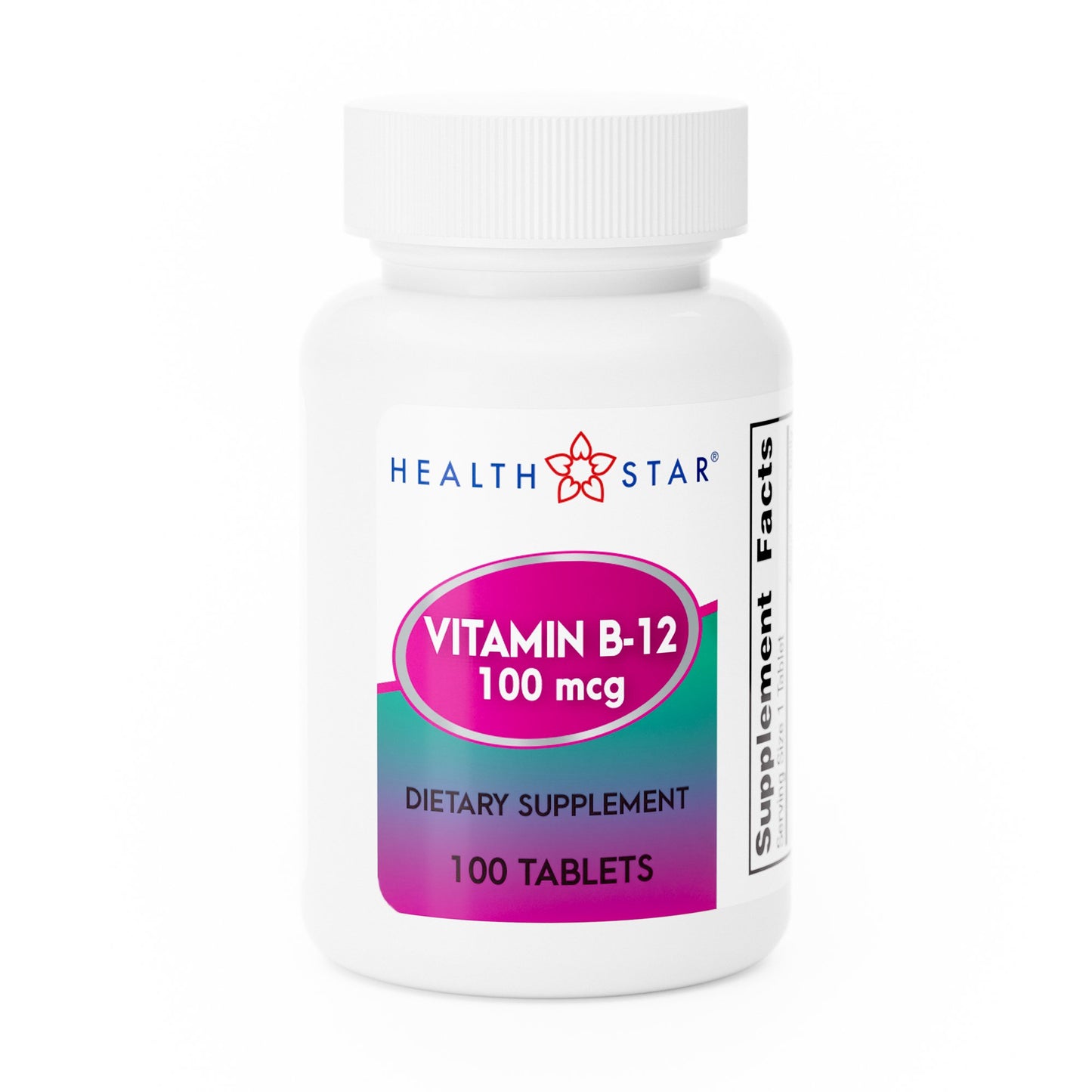 Geri-Care® Vitamin Supplement Vitamin B12 100 mcg Strength Tablet 100 per Bottle (775733_BT)