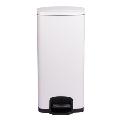 McKesson Trash Can 32 Quart / 8 gal. White Metal Square (1223678_EA)