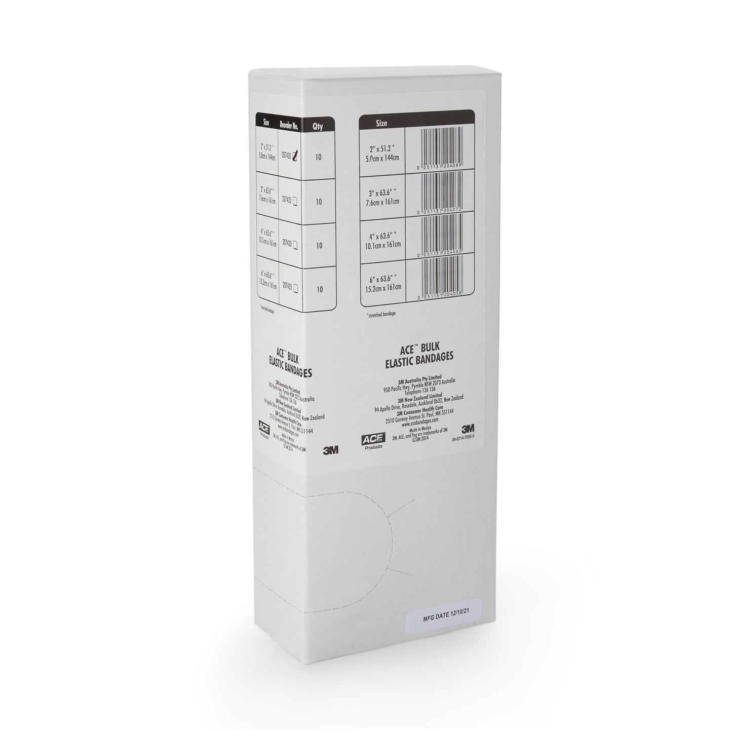 3M™ ACE™ Elastic Bandage 2 Inch X 5 Yard Clip Detached Closure Tan NonSterile Standard Compression (620_BX)