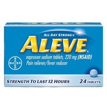 Aleve® Pain Relief 220 mg Strength Naproxen Sodium Tablet 24 per Bottle (1194724_BT)